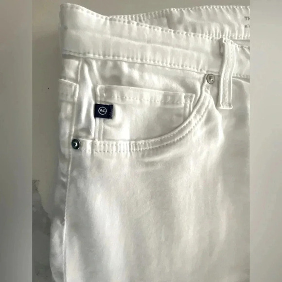 AG Adriano Goldschmied‎ Prima Cigarette Mid Rise Jeans Women’s 31R White EUC - Picture 5 of 12